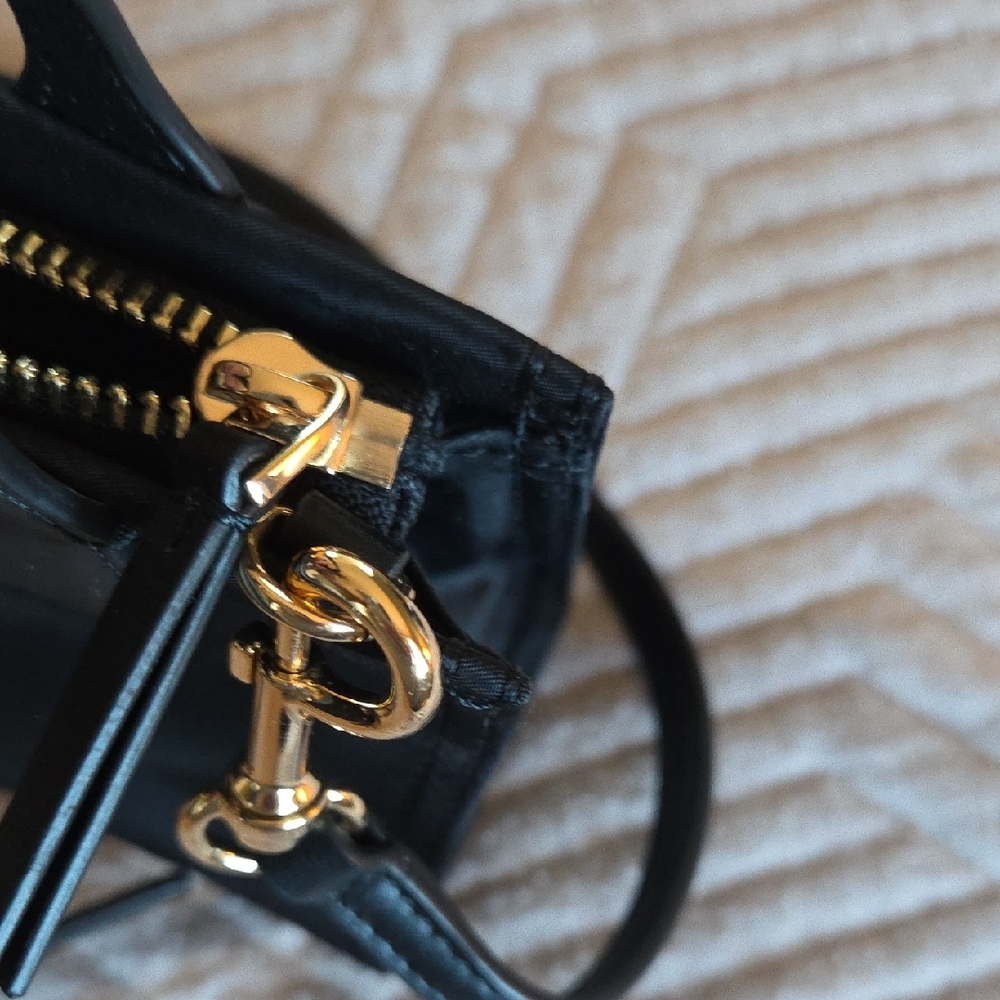 Tory Burch Black Mini Bag with Gold Accents - Picture 6 of 7